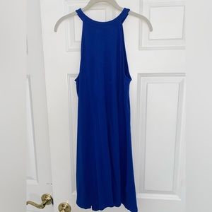 Express | Halter Blue Dress
